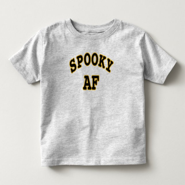 T-shirt Pour Les Tous Petits AF éffrayante - HALLOWEEN LAITEMENT (Devant)