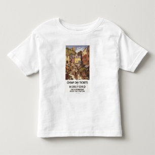 T-shirt Pour Les Tous Petits Affiche de chemin de fer de scène du marché