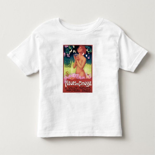 T-shirt Pour Les Tous Petits Affiche de Fleurs de Mousse Perfume (Devant)