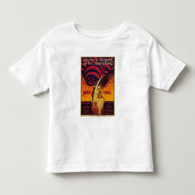 T-shirt Pour Les Tous Petits Affiche de promo du football (Devant)