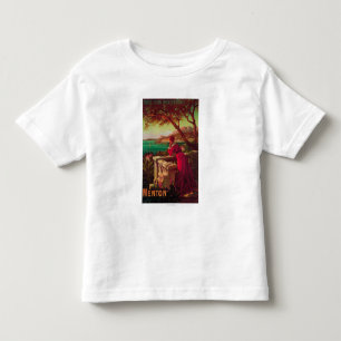 T-shirt Pour Les Tous Petits Affiche de voyage de la Côte d'Azur # 2
