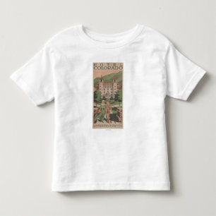 T-shirt Pour Les Tous Petits Affiche de voyage du Colorado d'hôtel