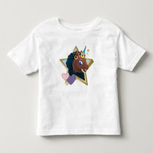 T-shirt Pour Les Tous Petits Afro Unicorn étoile magique