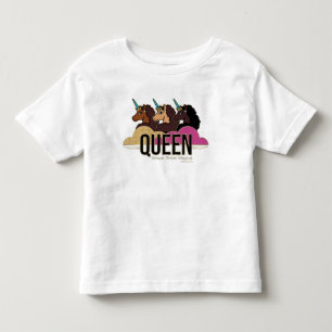 T-shirt Pour Les Tous Petits Afro Unicorn Queen Trio Design
