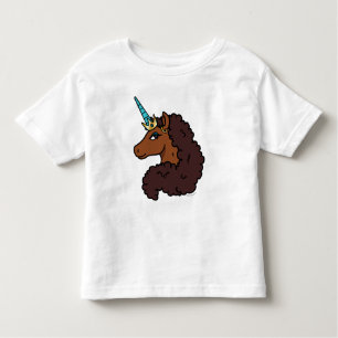 T-shirt Pour Les Tous Petits Afro Unicorn   Unique
