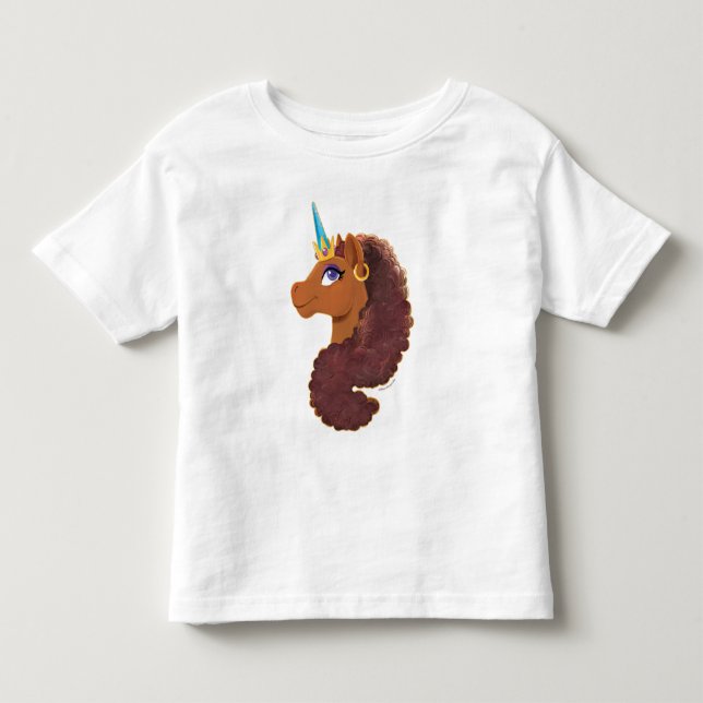 T-shirt Pour Les Tous Petits Afro Unicorn | Unique (Devant)