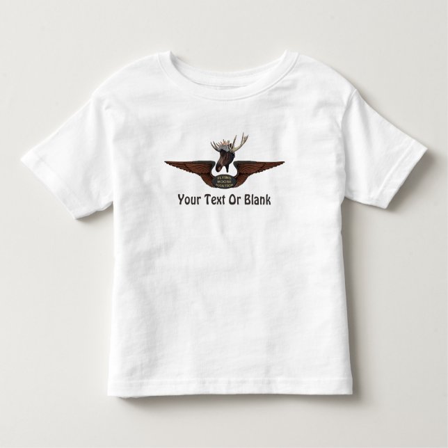 T-shirt Pour Les Tous Petits Ailes pilotes de Moose Bush (Devant)