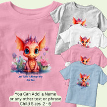Ajouter le nom Texte, Orange Rose Baby Dragon