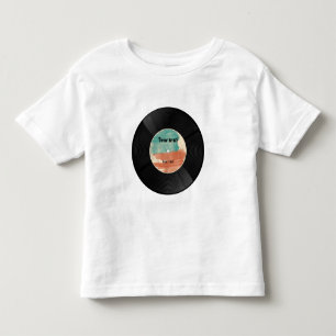 T-shirt Pour Les Tous Petits Album musical Retro Vinyl Record