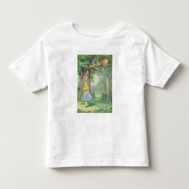 T-shirt Pour Les Tous Petits Alice et le Cheshire Cat (Devant)