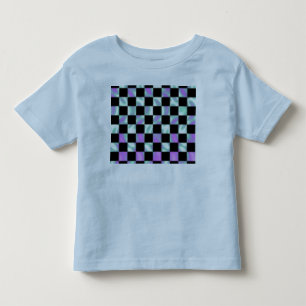 T-shirt Pour Les Tous Petits Alien Green Checker Motif Toddler's Shirt