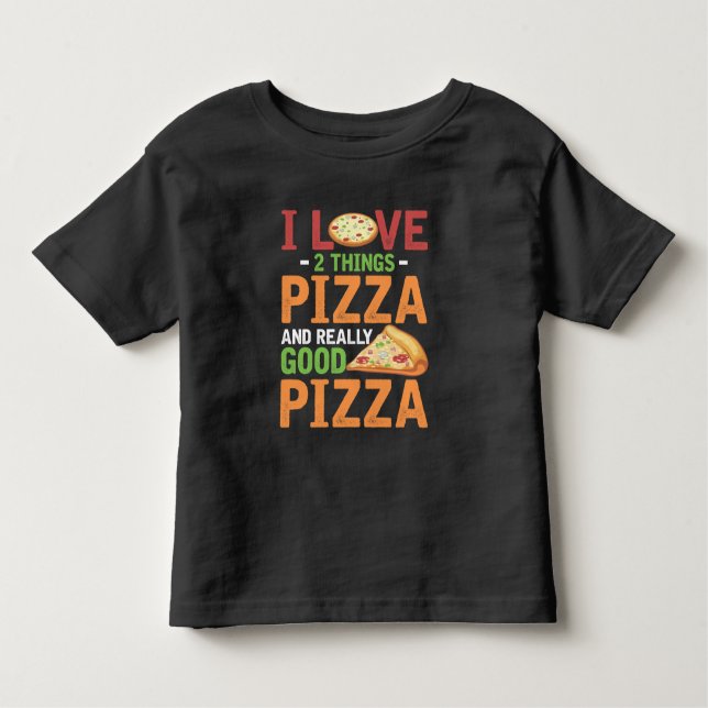 T-shirt Pour Les Tous Petits Alimentation Rapide Pizza Slice Lover (Devant)