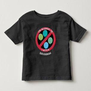 T-shirt Pour Les Tous Petits Allergie À Latex Enfants Allergie Personnalisée
