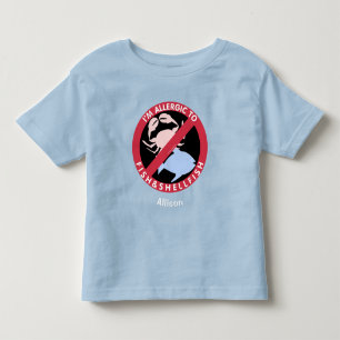 T-shirt Pour Les Tous Petits Allergie Au Poisson Coquillages Allergie Personnal