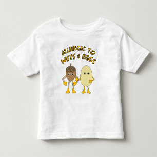 T-shirt Pour Les Tous Petits Allergique aux noix et aux oeufs