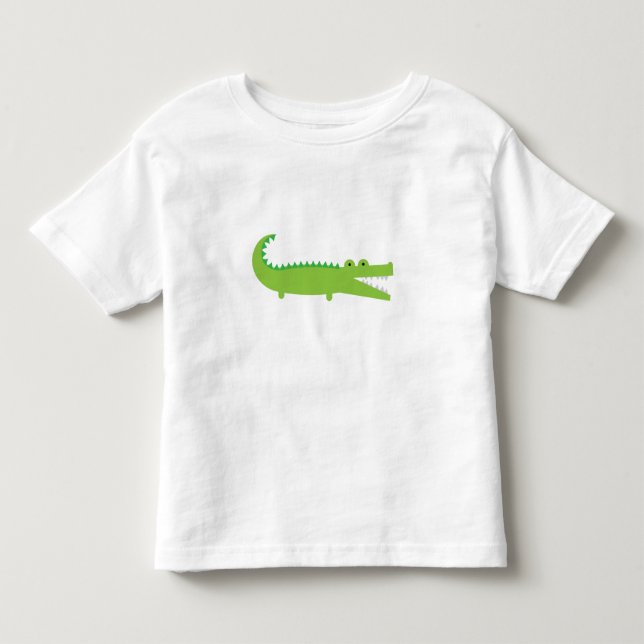 T-shirt Pour Les Tous Petits Alligator vert (Devant)