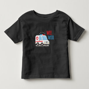 T-shirt Pour Les Tous Petits Ambulance Paramedic Car weo Hospital EMT