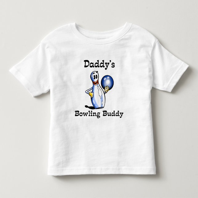 T-shirt Pour Les Tous Petits Ami du bowling du papa (Devant)
