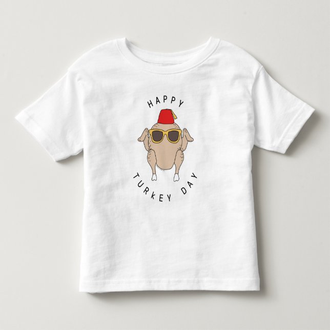 T-shirt Pour Les Tous Petits AMIS™ | Bonne fête de la Turquie (Devant)