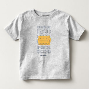 T-shirt Pour Les Tous Petits AMIS™ Dehors Mauvais, Inside Good