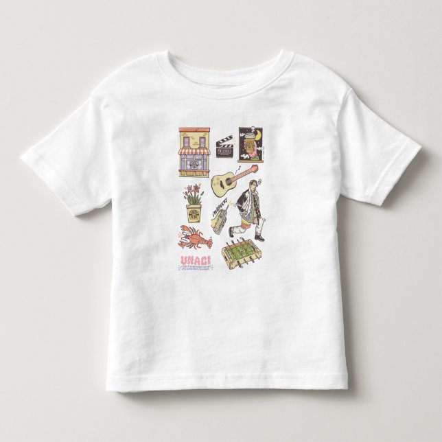 T-shirt Pour Les Tous Petits AMIS™ | Graphique 3 icônes de dessin (Devant)