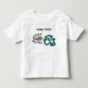 T-shirt Pour Les Tous Petits Amis illustrés colorés de poissons