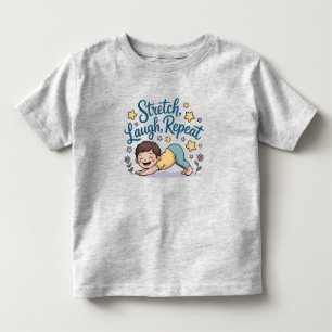 T-shirt Pour Les Tous Petits Amoureux du yoga et du rire étirement Zen