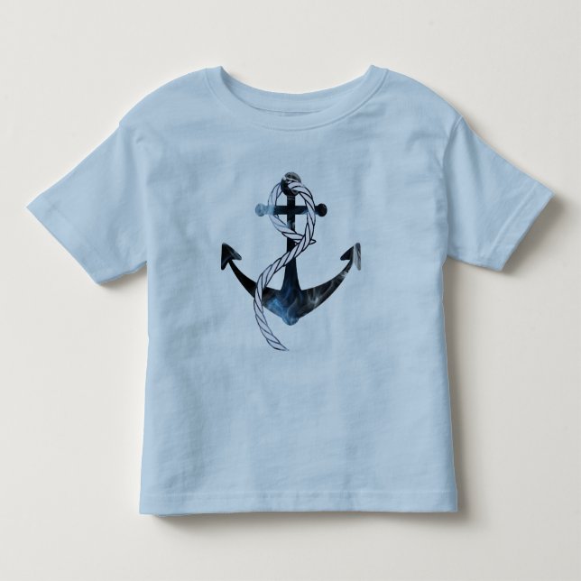 T-shirt Pour Les Tous Petits Ancre Blue Ships (Devant)