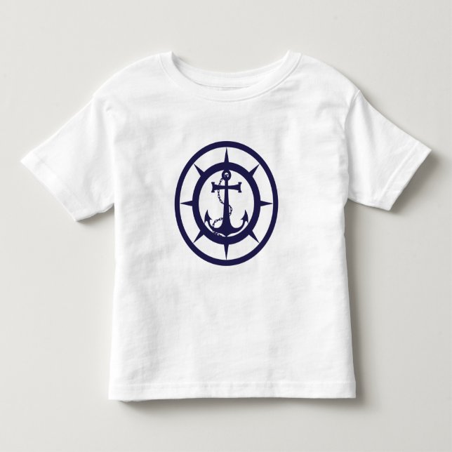T-shirt Pour Les Tous Petits Ancre nautique (Devant)