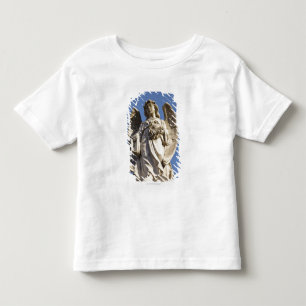 T-shirt Pour Les Tous Petits Ange en pierre regardant en bas de la statue à