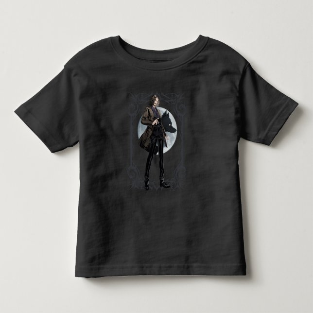 T-shirt Pour Les Tous Petits Animagus noir Anime Sirius (Devant)