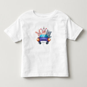 T-shirt Pour Les Tous Petits Animaux dans une voiture no 2