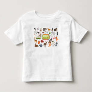 T-shirt Pour Les Tous Petits Animaux de zoo