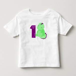 T-shirt Pour Les Tous Petits Anniversaire de dinosaure de bébé ęr