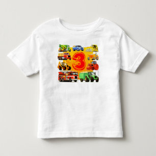 T-shirt Pour Les Tous Petits Anniversaire de grand camion de construction