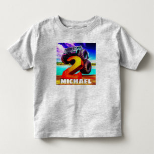T-shirt Pour Les Tous Petits Anniversaire du camion Monster
