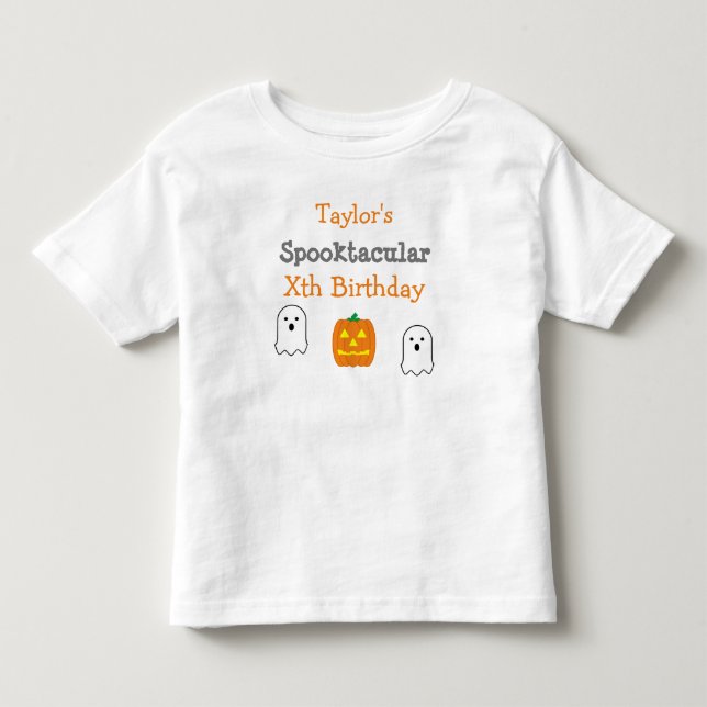 T-shirt Pour Les Tous Petits Anniversaire Spooktacular (Devant)