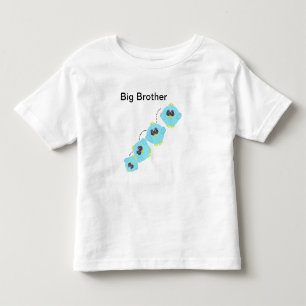T-shirt Pour Les Tous Petits Aqua Baby Bird Big Brother