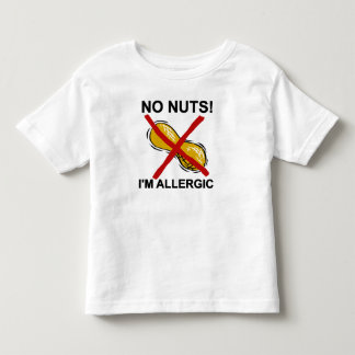 T-shirt Pour Les Tous Petits Arachide AUCUNS écrous je suis allergique