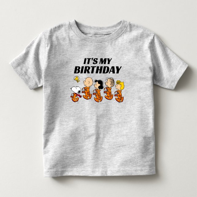 T-shirt Pour Les Tous Petits Arachides personnalisées | Anniversaire de l'espac (Devant)