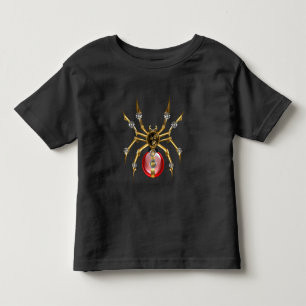 T-shirt Pour Les Tous Petits Araignée en vapeur noire