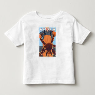 T-shirt Pour Les Tous Petits Astoria, crabe d'OregonKing