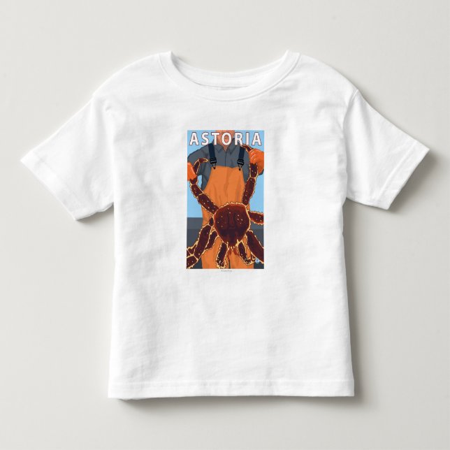 T-shirt Pour Les Tous Petits Astoria, crabe d'OregonKing (Devant)