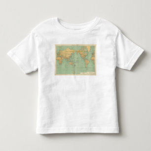 T-shirt Pour Les Tous Petits Atlas de marine marchande de carte d'index nouvel
