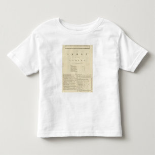T-shirt Pour Les Tous Petits Atlas occidental de l'Inde d'index