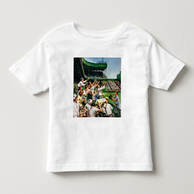 T-shirt Pour Les Tous Petits Atteindre la balle de course à domicile (Devant)