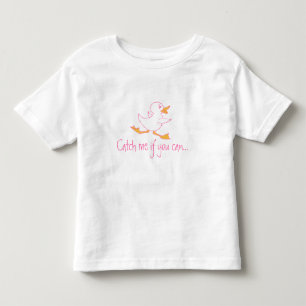 T-shirt Pour Les Tous Petits Attrapez-moi si vous pouvez mignon canard enfants 