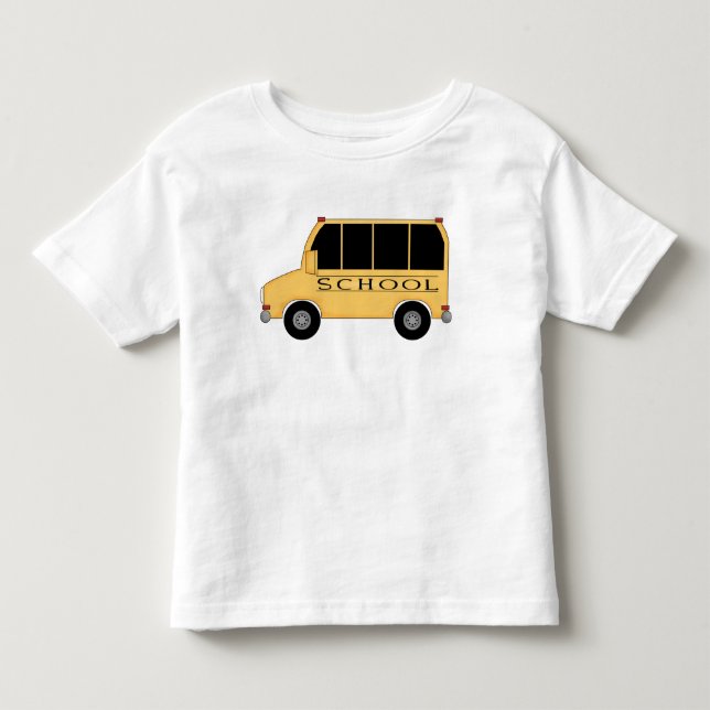 T-shirt Pour Les Tous Petits Autobus scolaire (Devant)