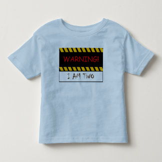 T-shirt Pour Les Tous Petits Avertissant j'ai deux ans