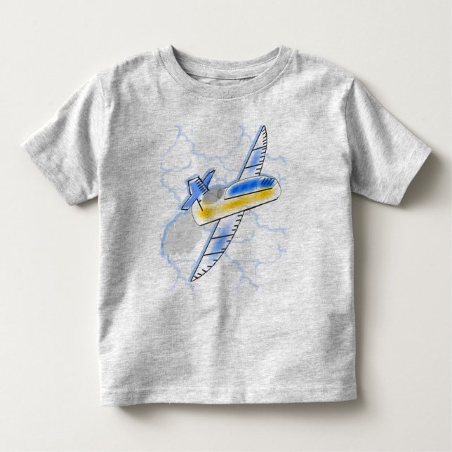 T-shirt Pour Les Tous Petits Avion à réaction (Devant)